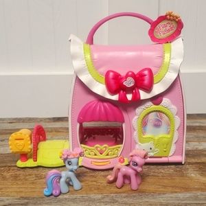 My Little Pony Fancy Fashions purse plus 2 ponies